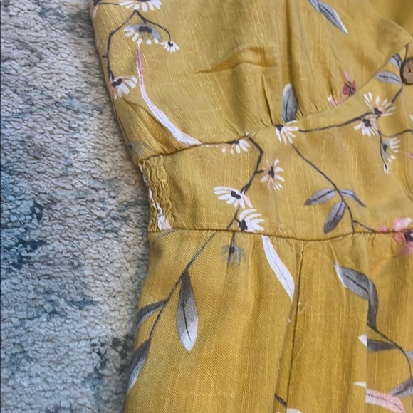 One Clothing Yellow Midi Floral Sundress - Picture 7 of 14